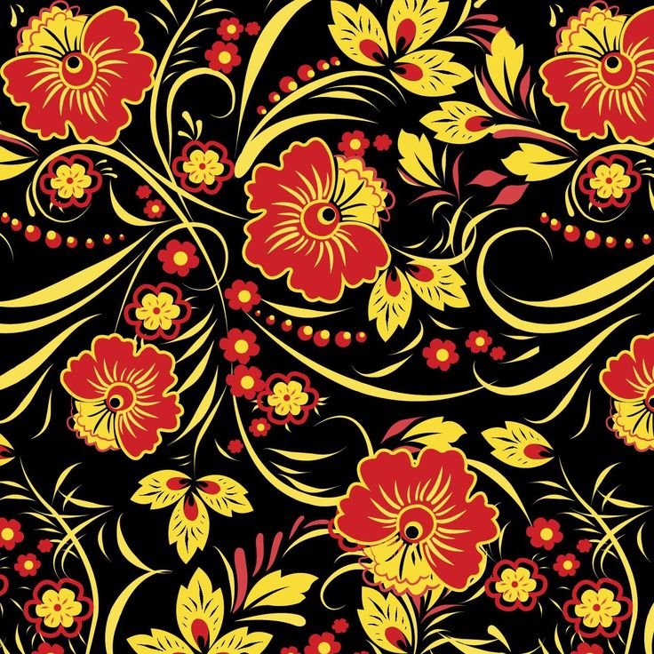 Хохлома Кудрина орнамент