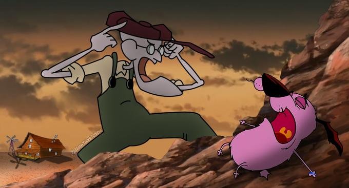 Юстас Кураж трусливый