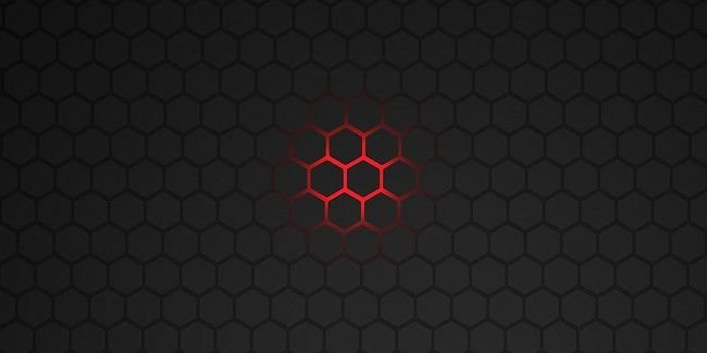 Черно-красный шестиугольник