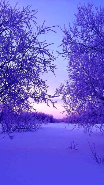 Пейзаж в синих тонах