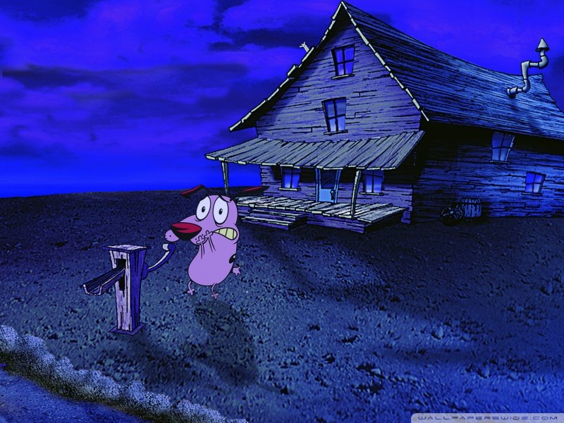 Мультик трусливый пёс Кураж