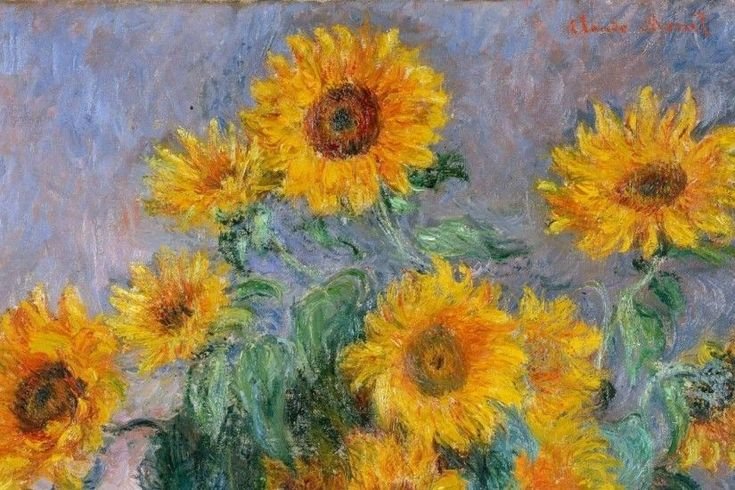 Картина Подсолнухи Клод Моне