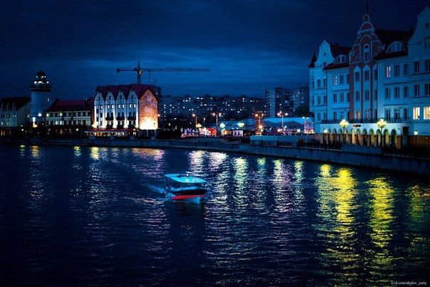 Ночной Калининград панорама