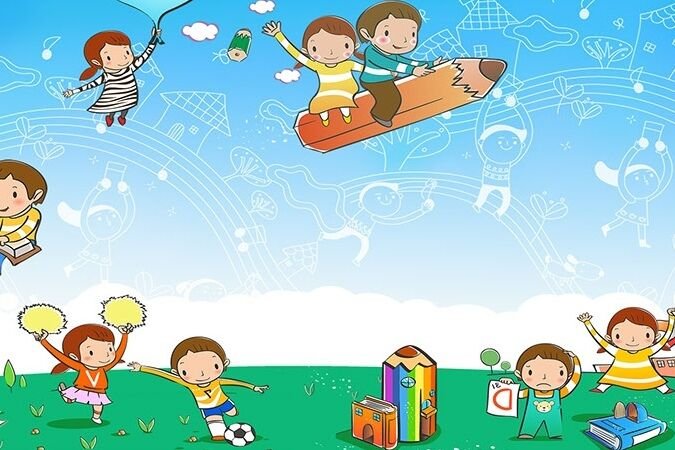 Фон детский сад