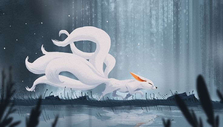 Кицунэ девятихвостый Лис