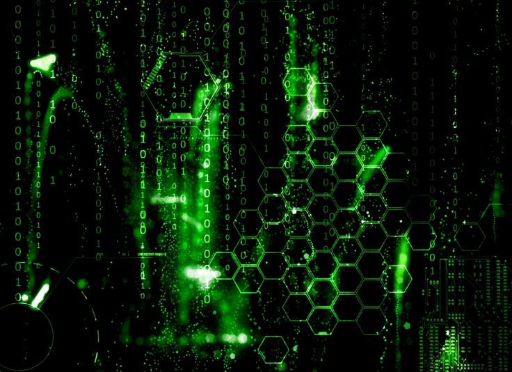 Матрица зеленая