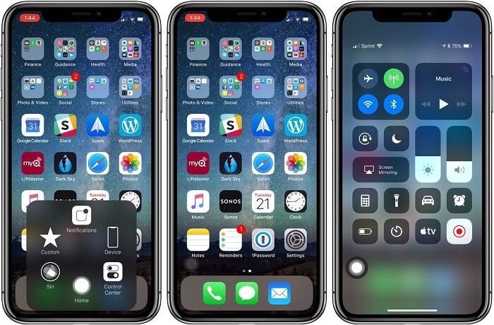 Интерфейс айфона XR