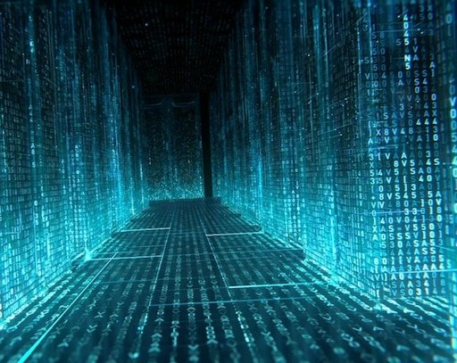 Пространство в стиле матрицы