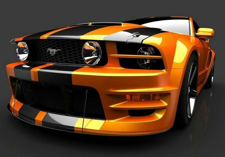 Ford Mustang Shelby gt500 Orange