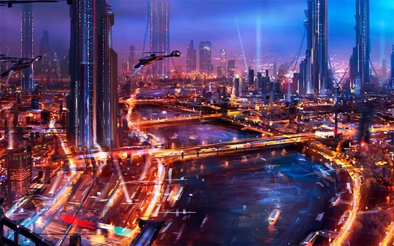 Москоу Сити киберпанк