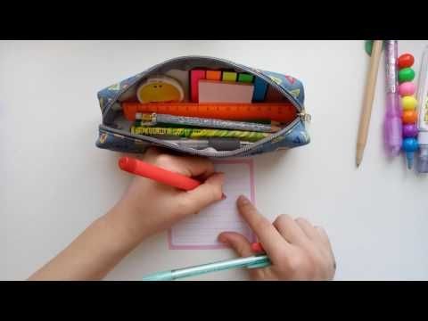 Карандаши и ручки в пенале
