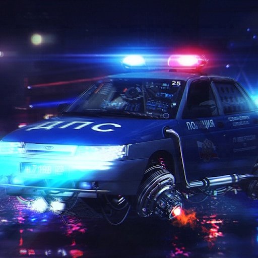 Cyberpunk 2077 Полицейская машина