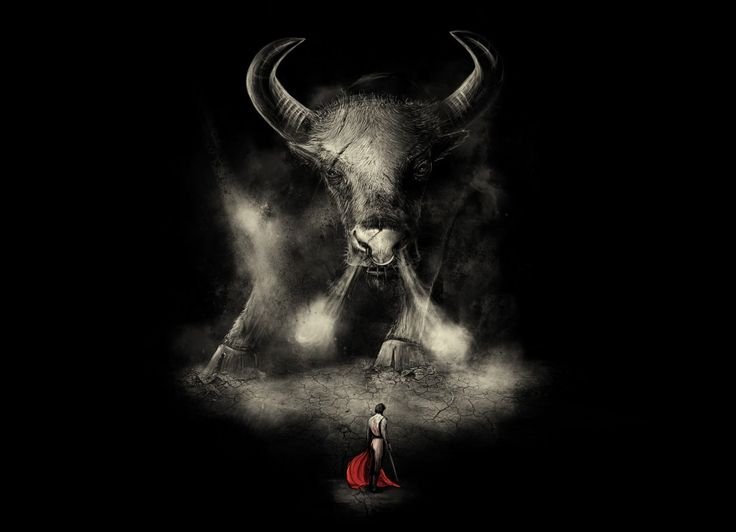 Адимирон демон Тельцов тату