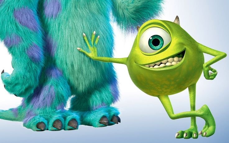 Майк Вазовски надевает линзу