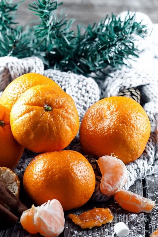 Новогодний мандарин.