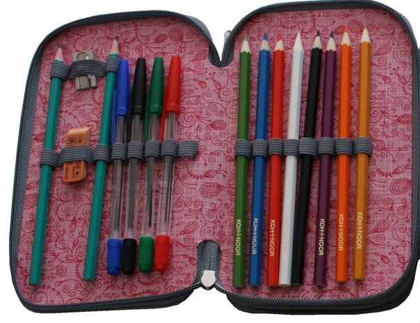 Картинка карандашей в пенале для списывания