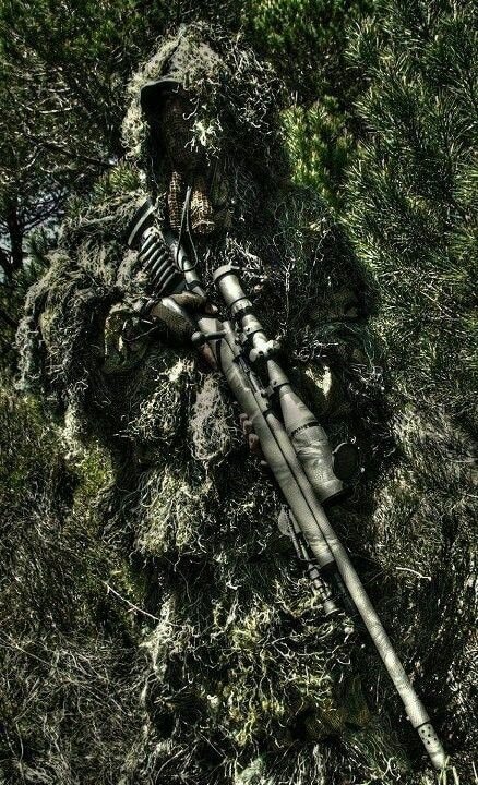 Маскировка снайперской винтовки