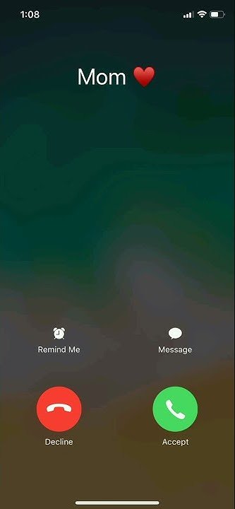 Входящий звонок айфон экран