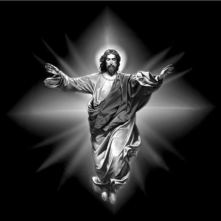 Иисус Христос на черном фоне