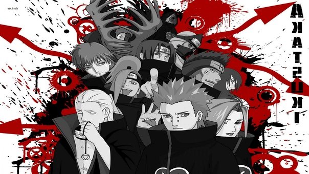 Наруто клан Акацуки рабочий стол