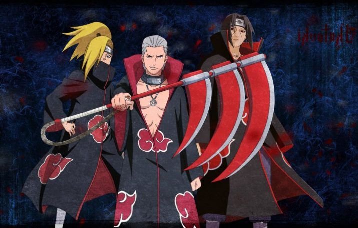 Аниме Наруто Акацуки Хидан и Итачи