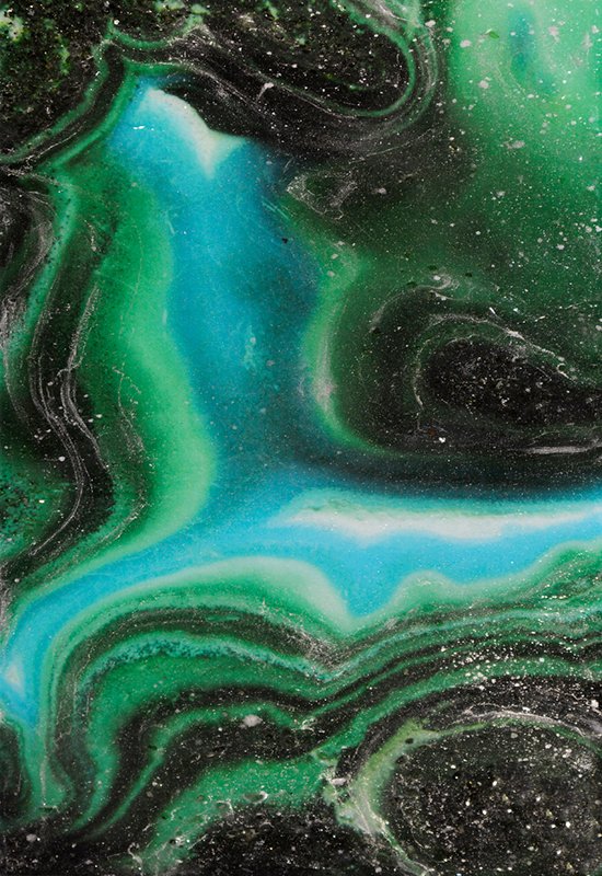 Мрамор зеленый малахит