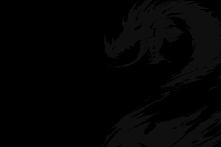 Черный фон на рабочий стол