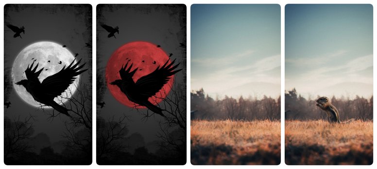 Обои для экрана блокировки и рабочего стола парные