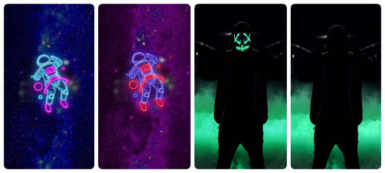 Двойные обои на телефон на блокировку