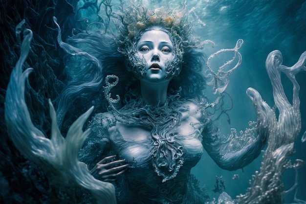 Лицо русалки