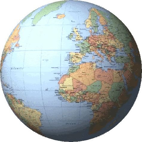 Глобус анимация