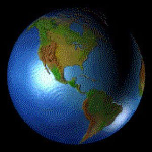 Вращающийся Глобус анимация