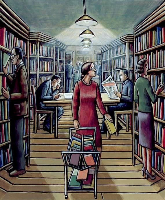 Библиотека иллюстрация