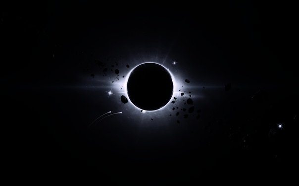 Солнечное затмение черное