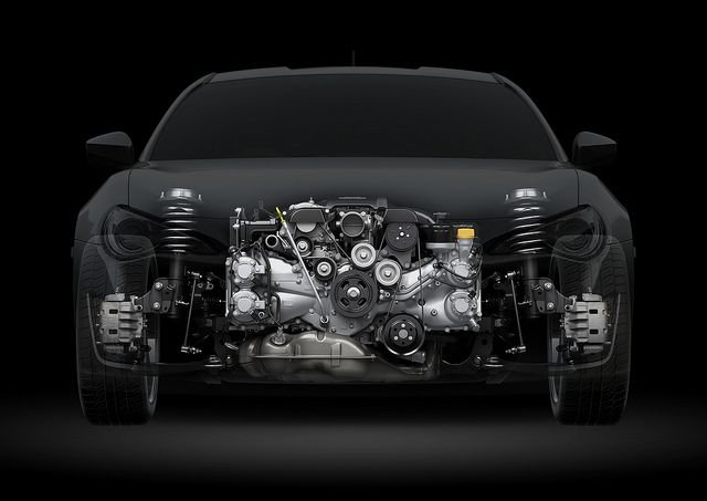 Оппозитный 8 цилиндровый двигатель Субару