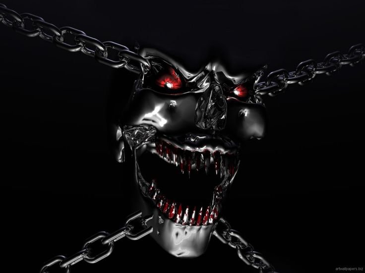 Страшные заставки на телефон