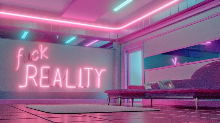 Неоновые вывески в интерьере