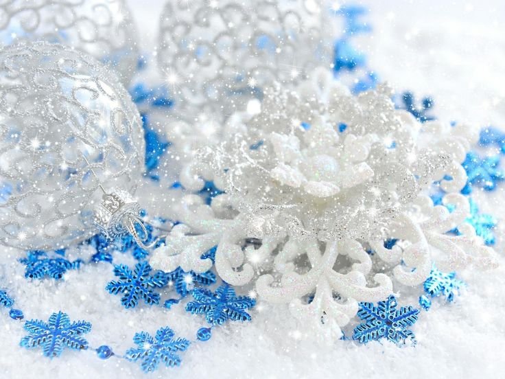 Зима снежинки