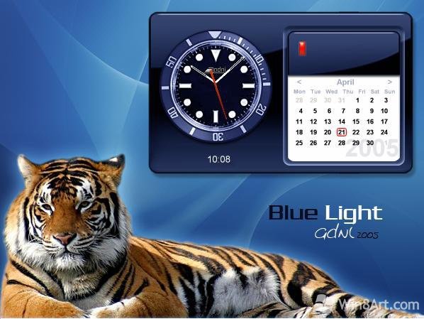 Виджет с часами и календарем