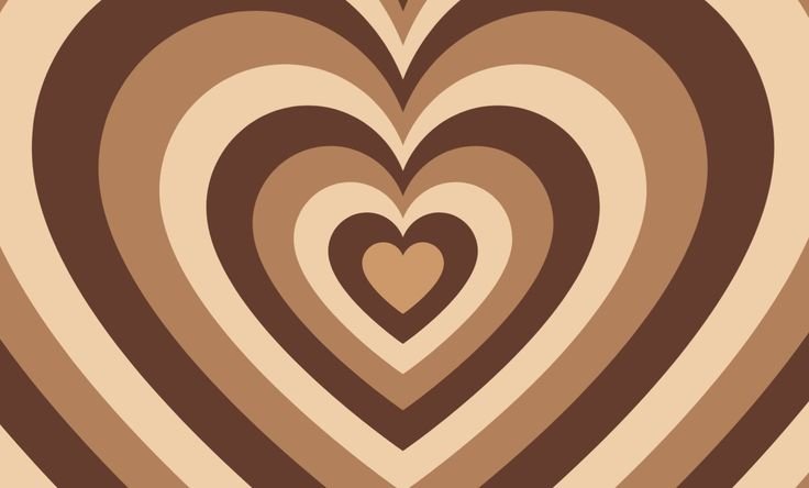 Коричневое сердечко