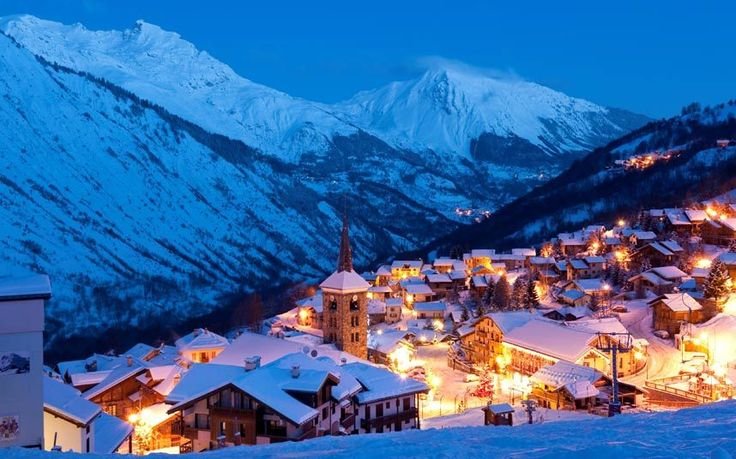 Альпы Франция горнолыжный курорт Куршевель