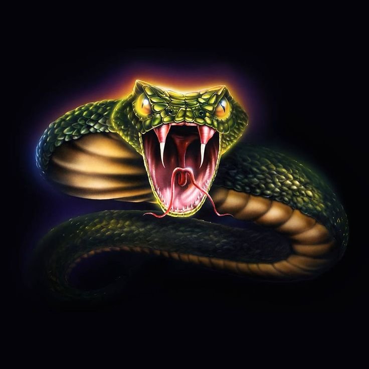 Королевская Кобра зеленая