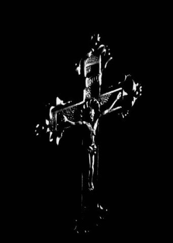 Православный рест на черном фоне