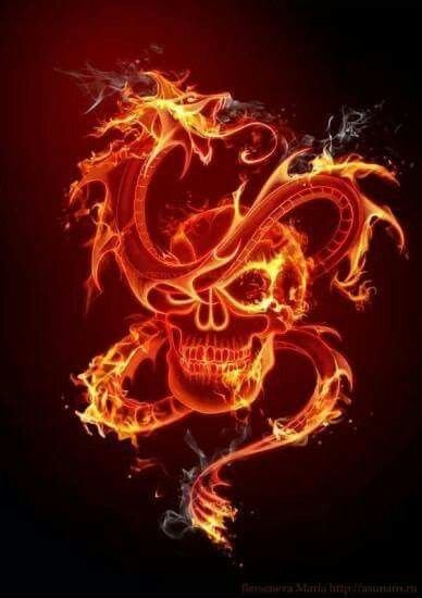 Череп в огне