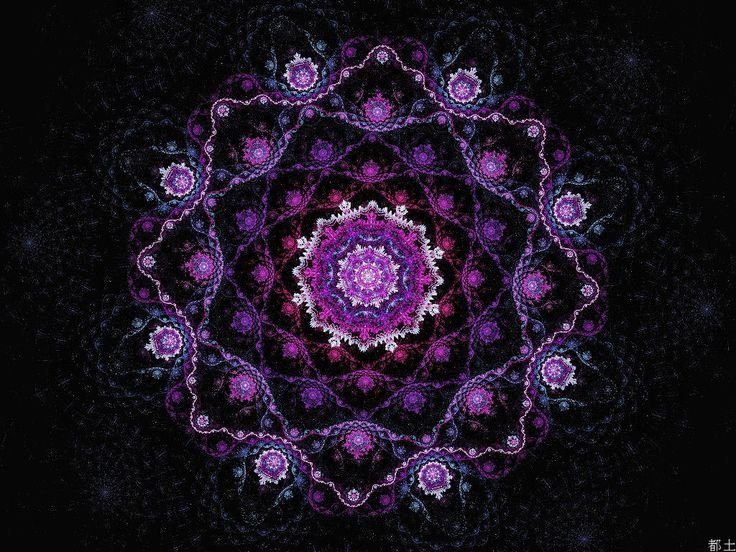 Мандала лиловая