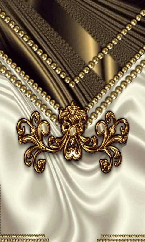 Коричневый с золотом