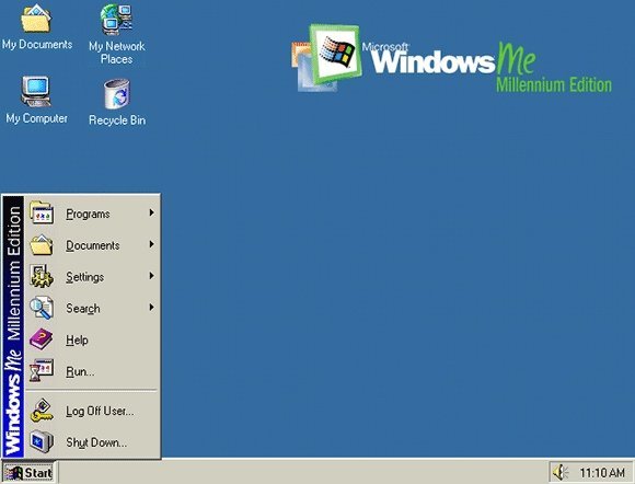 Windows Millennium Edition me Интерфейс