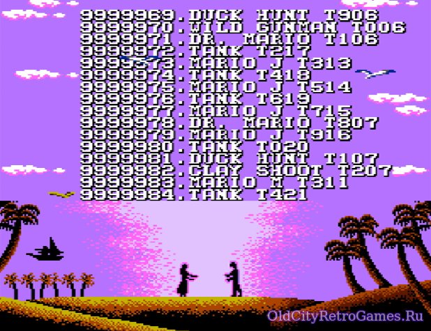 Первые игры на Денди