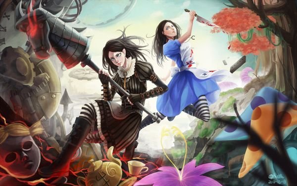 Alice Madness Returns и Алиса в стране чудес
