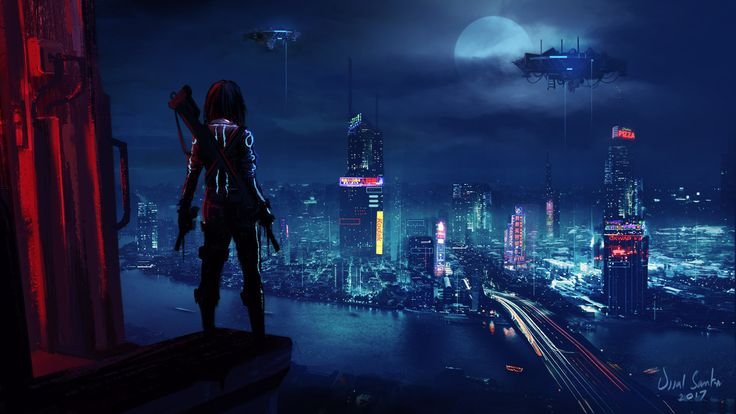 Киберпанк 2077 город Найт Сити